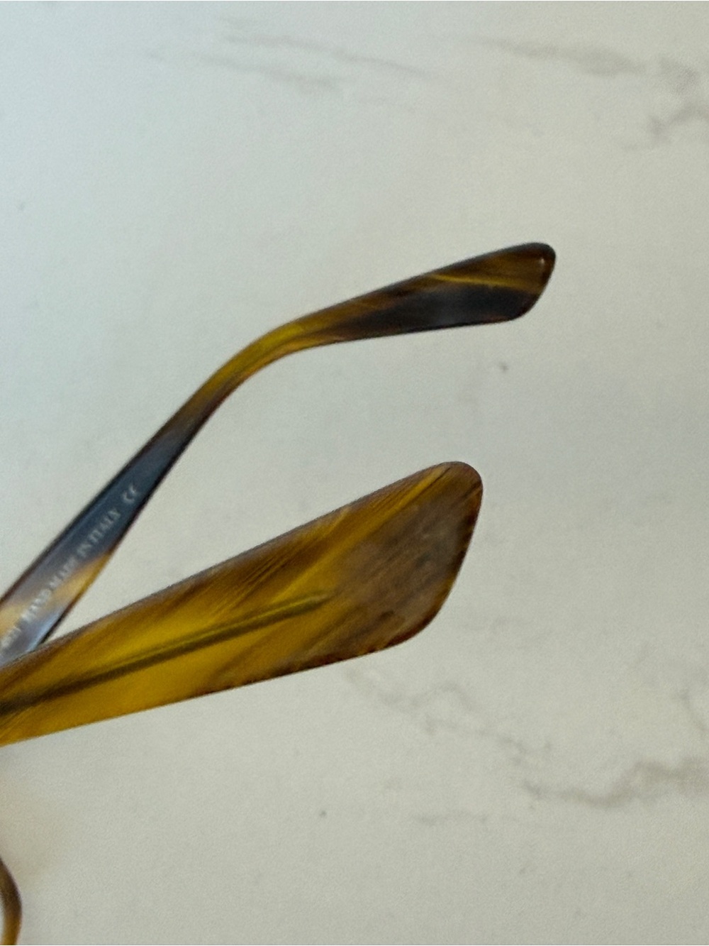 SEE eyewear Classic Tortoiseshell Woodgrain Glasses - Handmade in Italy - Picture 6 of 6